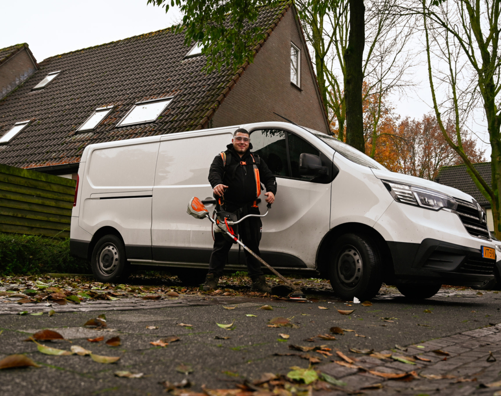 Materieel en personeel in het groen